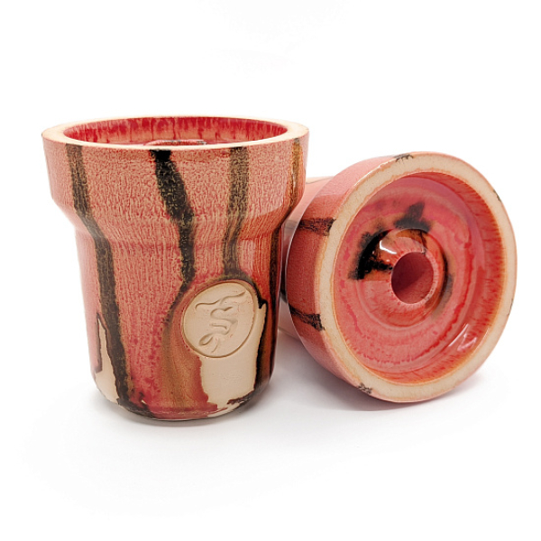 Чаша St Bowls Phunnel Glaze Красная С Полосками в Новосибирске