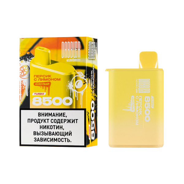 Электронка Dabbler Turbo Персик С Лимоном 8500 затяжек в Новосибирске