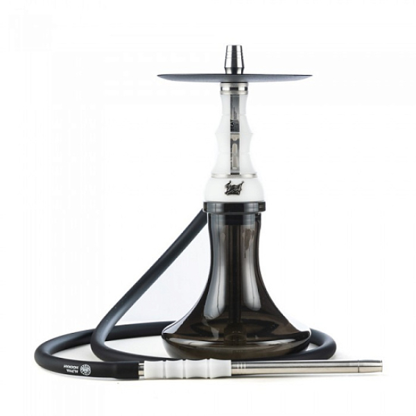 Кальян Alpha Hookah Beat White Silver Тонированн Колба  в Новосибирске