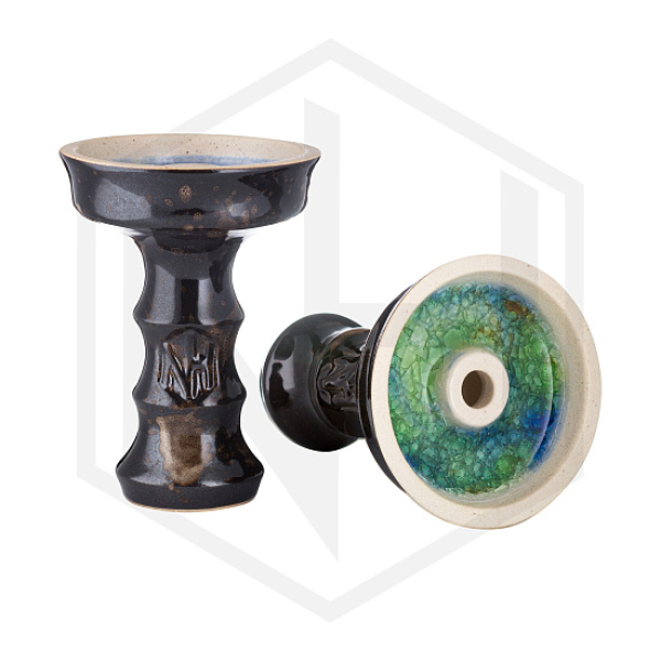 Чаша Nejn Lotus Glaze Black Черная для кальяна в Новосибирске