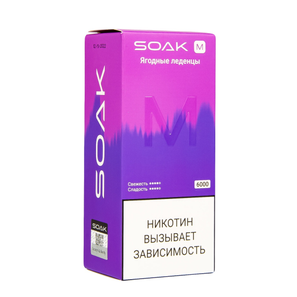 ЭСДН SOAK M Berry Lollipops 6000 тяг в Новосибирске