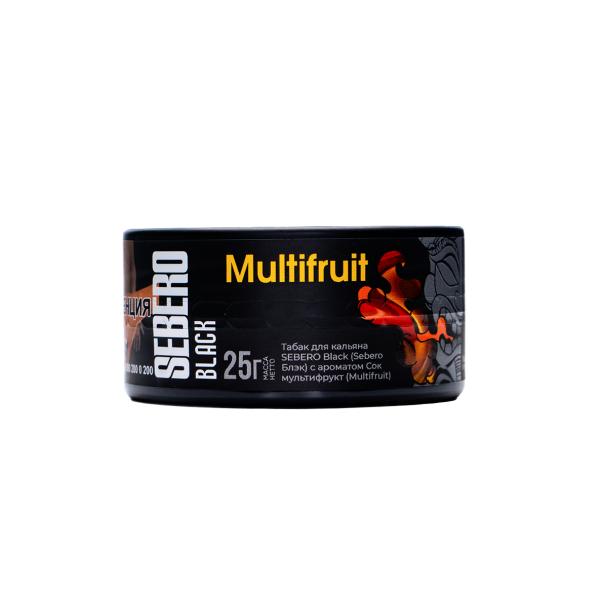Табак Sebero Black Multifruit 25 грамм в Новосибирске