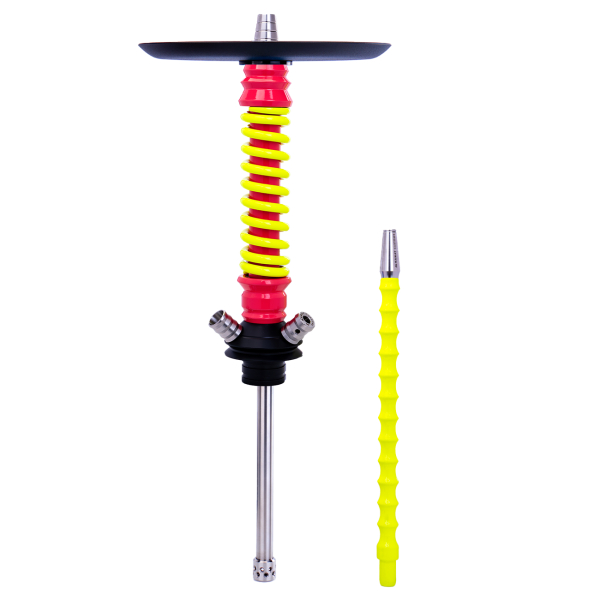 Кальян Mamay Customs Coilovers Mini Розово Жёлтый Флюр в Новосибирске