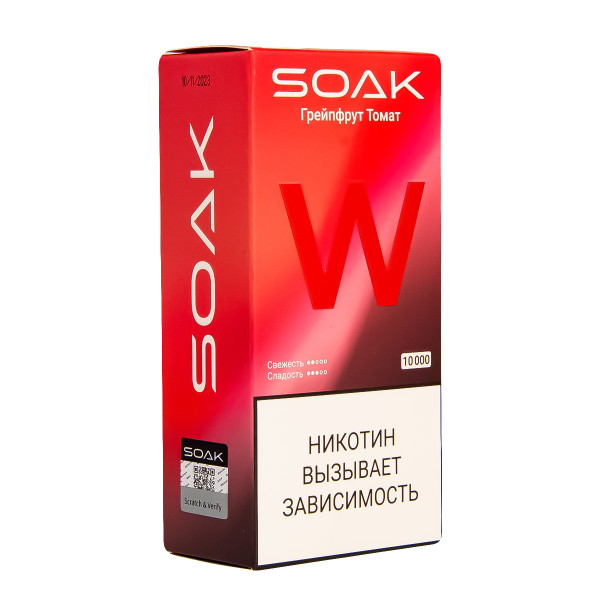 Электронная сигарета Soak W Грейпфрут Томат 10000 в Новосибирске