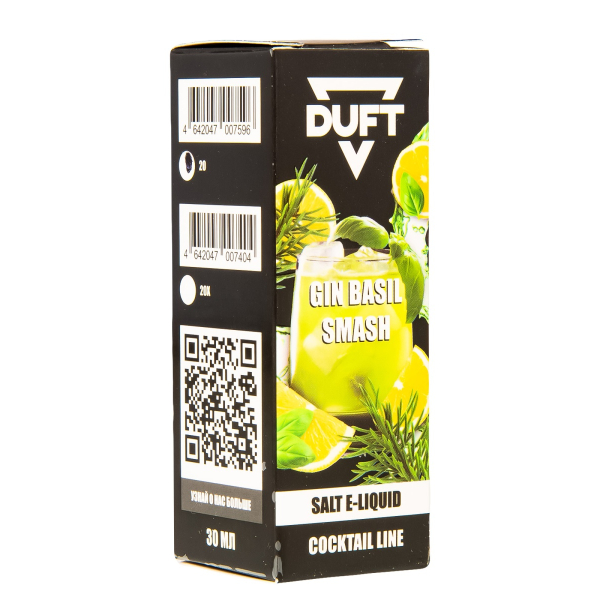 Жидкость Duft Cocktails Line Salt Gin Basil Smash 30 Мл в Новосибирске