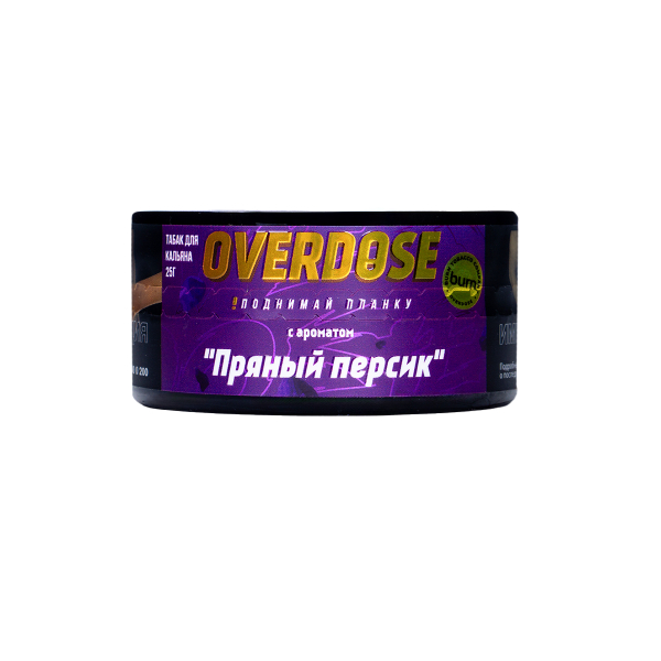 Табак Overdose Kashmir Peach 25 грамм в Новосибирске