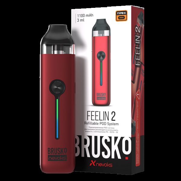 POD-система Brusko Feelin 2 Малиновый в Новосибирске