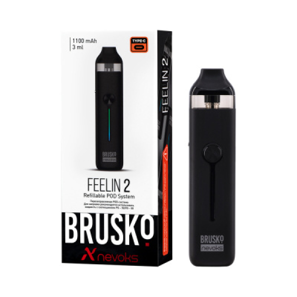 POD-система Brusko Feelin 2 Черный в Новосибирске