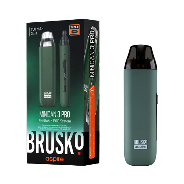 POD-система Brusko Minican 3 Pro зеленый в Новосибирске