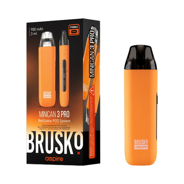 POD-система Brusko Minican 3 Pro оранжевый в Новосибирске