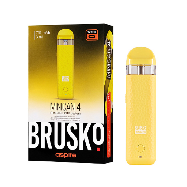 POD-система Brusko Minican 4 Желтый в Новосибирске