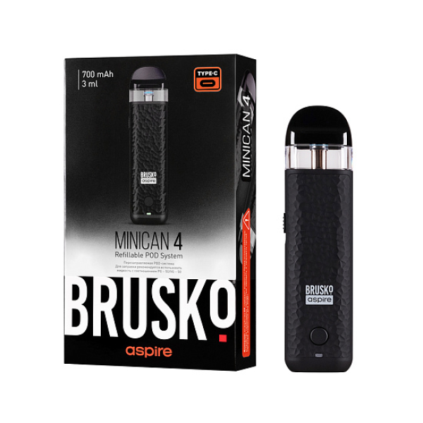 POD-система Brusko Minican 4 Черный в Новосибирске