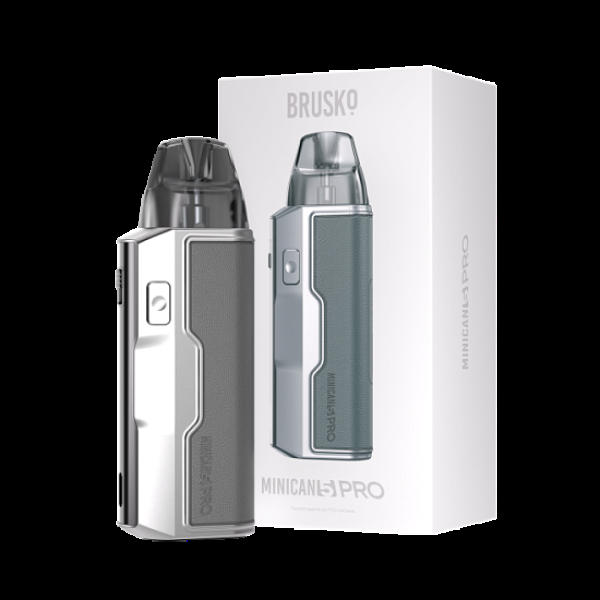 POD-система Brusko Minican 5 Pro Metallic Grey Красный,серый в Новосибирске