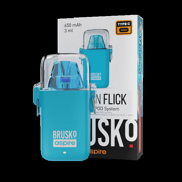 POD-система Brusko Minican Flick Голубой в Новосибирске