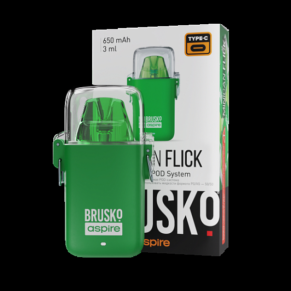 POD-система Brusko Minican Flick Зелёный в Новосибирске