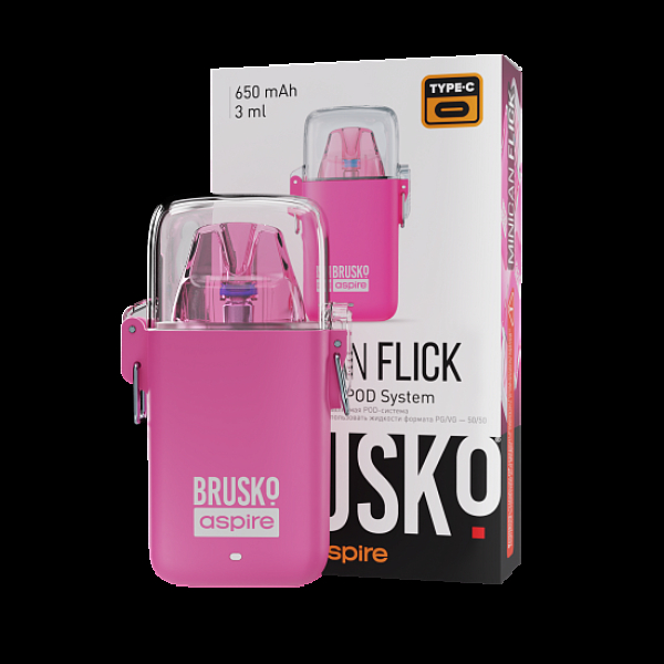 POD-система Brusko Minican Flick Розовый в Новосибирске
