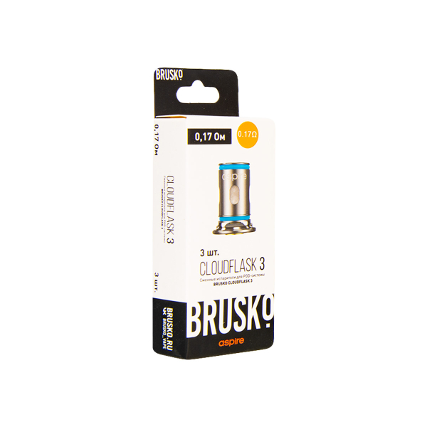Испаритель Brusko Cloudflask 3 0.17 Ом 3 шт в Новосибирске