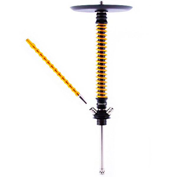 Кальян Mamay Customs V3  Coilovers Черный Gold Anod в Новосибирске