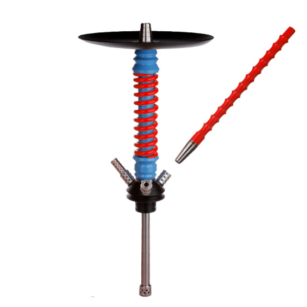 Кальян Mamay Customs V3  Coilovers Mini Голубой Красный в Новосибирске