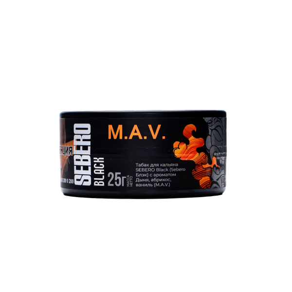 Табак Sebero Black Black M.a.v. 25 грамм в Новосибирске