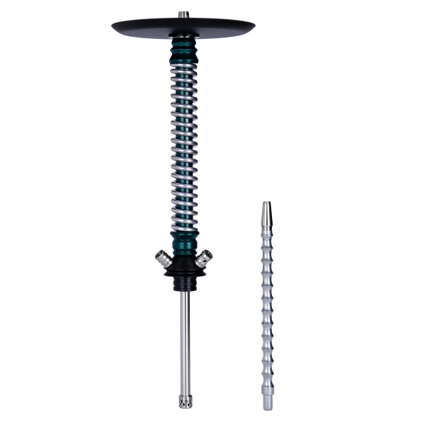 Кальян Mamay Customs Coilovers Зелёный Лак Хром в Новосибирске