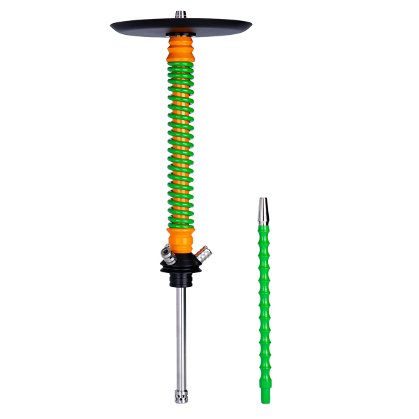 Кальян Mamay Customs Coilovers Оранжево Салатовый в Новосибирске