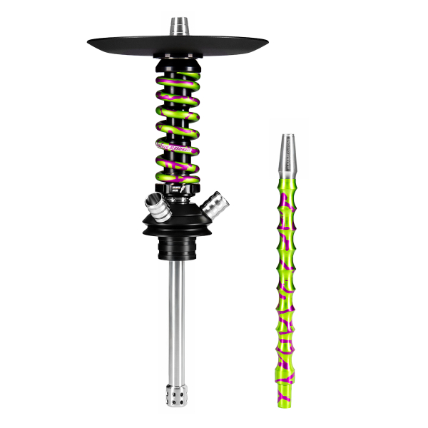Кальян Mamay Customs Coilover Micro Салатово Пурпурный Сплеш в Новосибирске