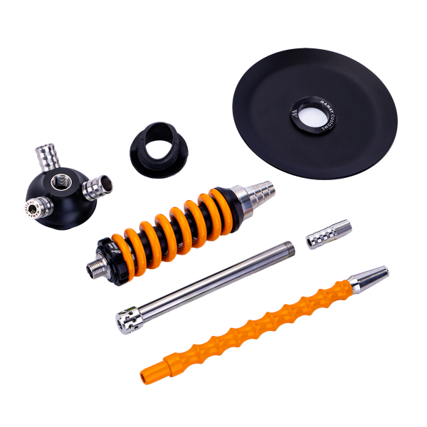 Кальян Mamay Customs Coilover Micro Чёрно Оранжевый в Новосибирске