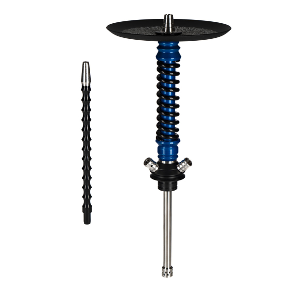 Кальян Mamay Customs Coilovers Mini Голубой Лак Черный Грав. Калиграфия в Новосибирске