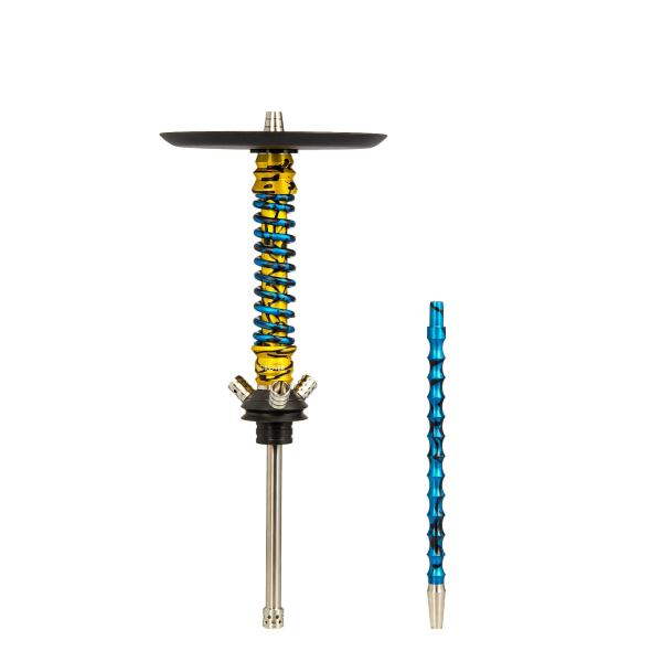 Кальян Mamay Customs Coilovers Mini Золотой Сплеш Голубой Сплеш в Новосибирске