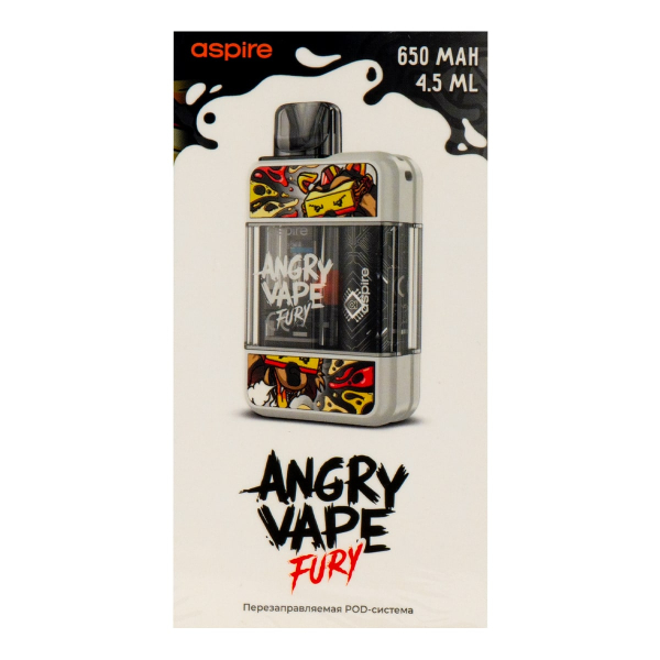POD-система Brusko Angry Vape Fury 650 Mah Белый в Новосибирске