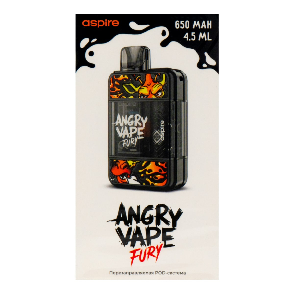 POD-система Brusko Angry Vape Fury 650 Mah Черный в Новосибирске