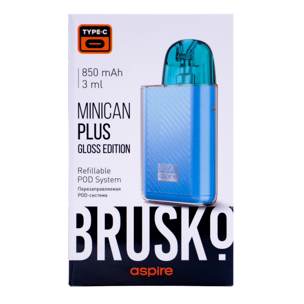POD-система Brusko Minican Plus Gloss Edition Синий в Новосибирске