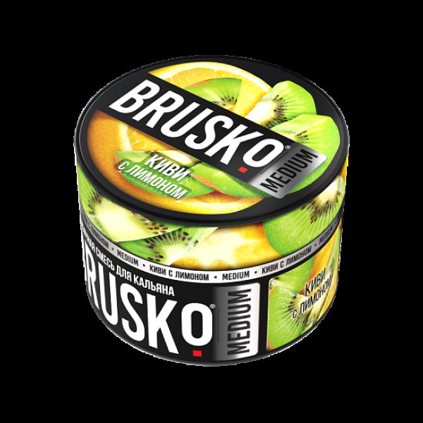 Бестабачная смесь Brusko Киви С Лимоном Medium 50 грамм в Новосибирске