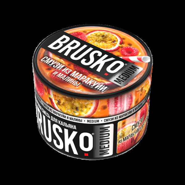 Бестабачная смесь Brusko Смузи Из Маракуйи И Малины Medium 50 грамм в Новосибирске