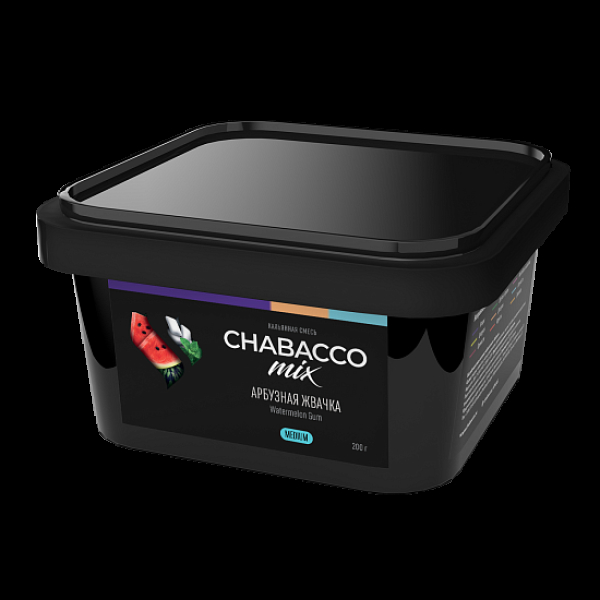 Бестабачная смесь Chabacco Mix Watermelon Gum Арбузная Жвачка  Medium 200 грамм в Новосибирске