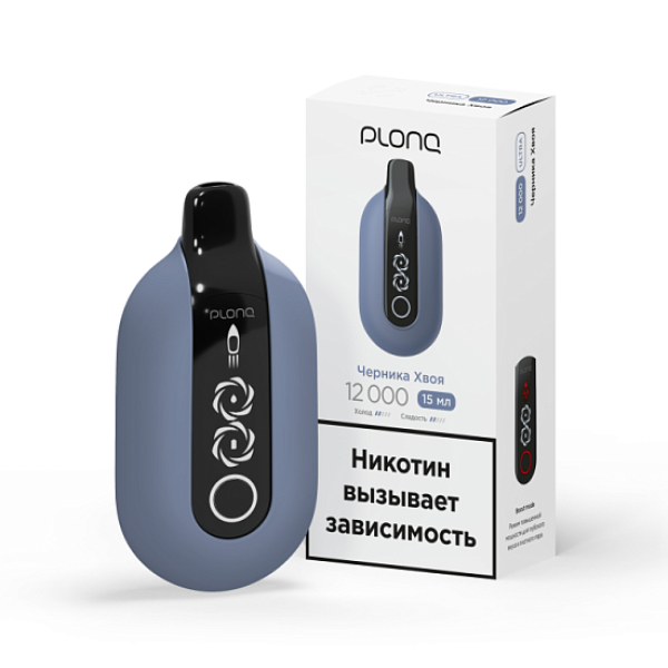 Электронка Plonq Ultra Черника Хвоя 12000 затяжек в Новосибирске