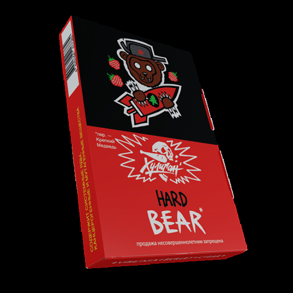 Табак Хулиган Hard Bear Клубника С Елкой 25 грамм в Новосибирске