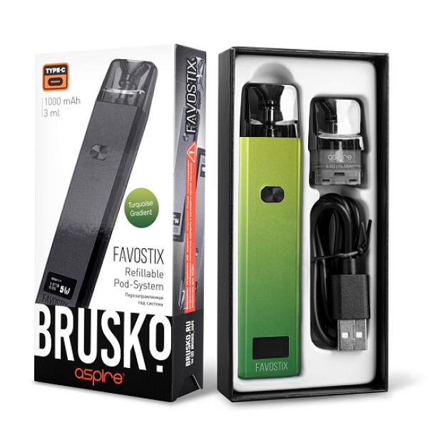 POD-система Brusko Favostix      Зеленый Градиент в Новосибирске