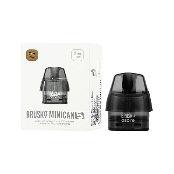 Сменный картридж Brusko Minican 5 0.6 Ом (3 мл, 1 шт.) в Новосибирске