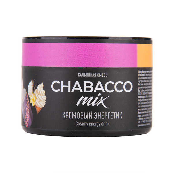 Бестабачная смесь Chabacco Mix Medium Creamy Energy Drink 40 грамм в Новосибирске