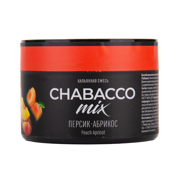 Бестабачная смесь Chabacco Mix Medium Peach Apricot 40 грамм в Новосибирске