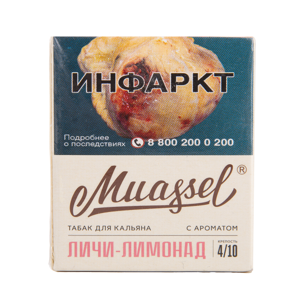 Табак Muassel Medium  Личи Лимонад 40 грамм в Новосибирске