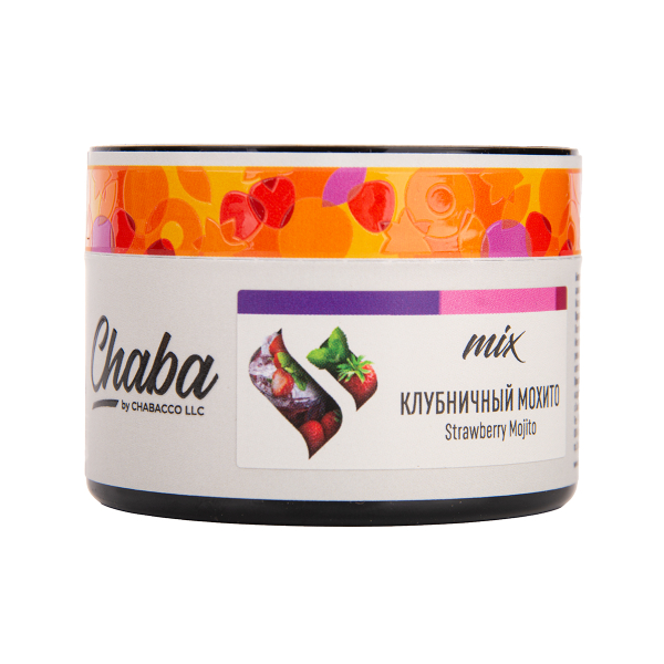 Бестабачная смесь Chaba Mix Strawberry Mojito Nicotine Free 50 грамм в Новосибирске