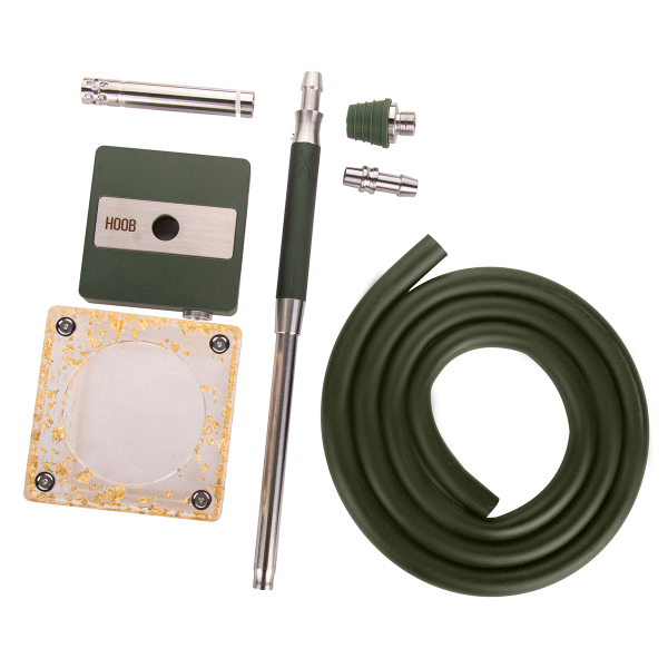 Кальян Hoob Subatom British Racing Green X Ss | Cube Mini Gold в Новосибирске