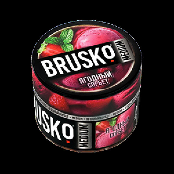 Бестабачная смесь Brusko Ягодный Сорбет 50 грамм в Новосибирске