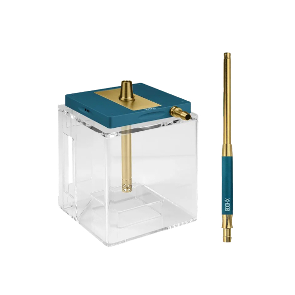 Кальян Hoob Atom Marine Blue X Gold | Hoob Cube в Новосибирске