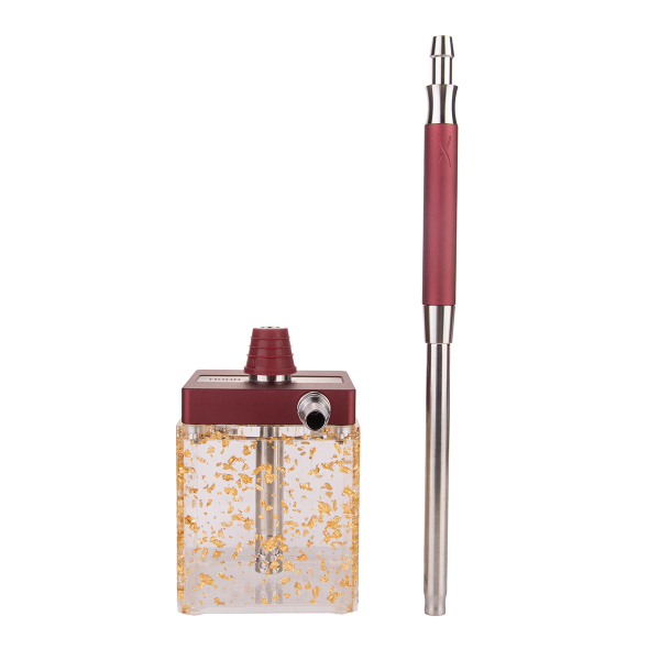 Кальян Hoob Subatom Wine Red X Ss | Cube Mini Gold в Новосибирске