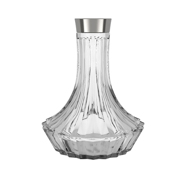 Колба Alpha Hookah Craft Twistlock На Резьбе Прозрачная  Silver в Новосибирске