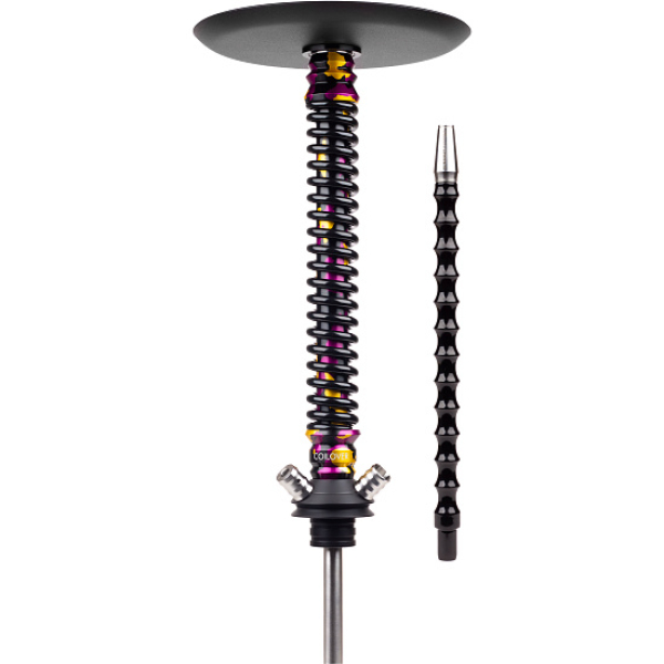 Кальян Mamay Customs Coilover Big Anod Special Purple Gold Camo Черный Глянец в Новосибирске
